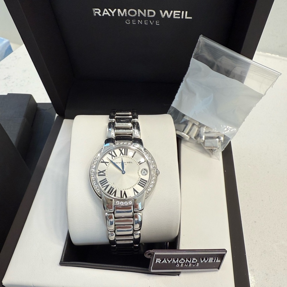 Raymond Weil Jasmine Stainless Steel 35mm Watch w Diamonds
